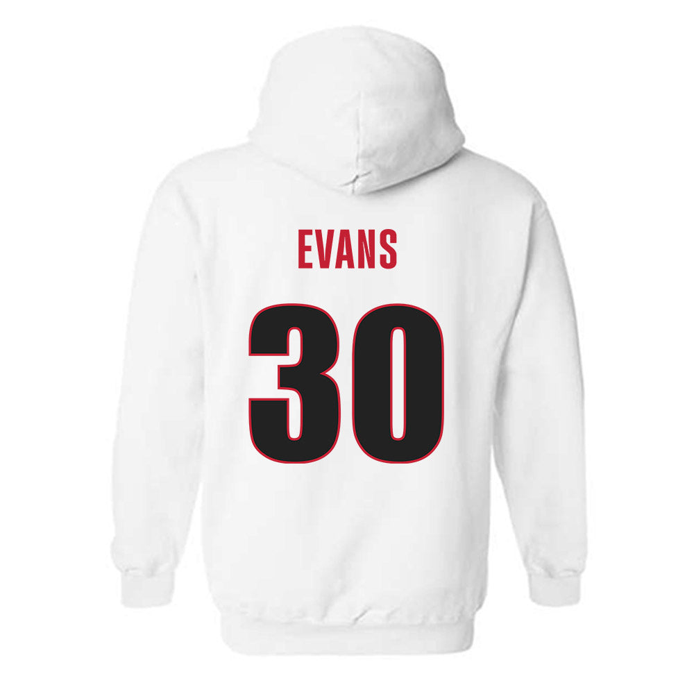 Georgia - NCAA Women's Basketball : Amiya Evans - Classic Shersey Hooded Sweatshirt-1