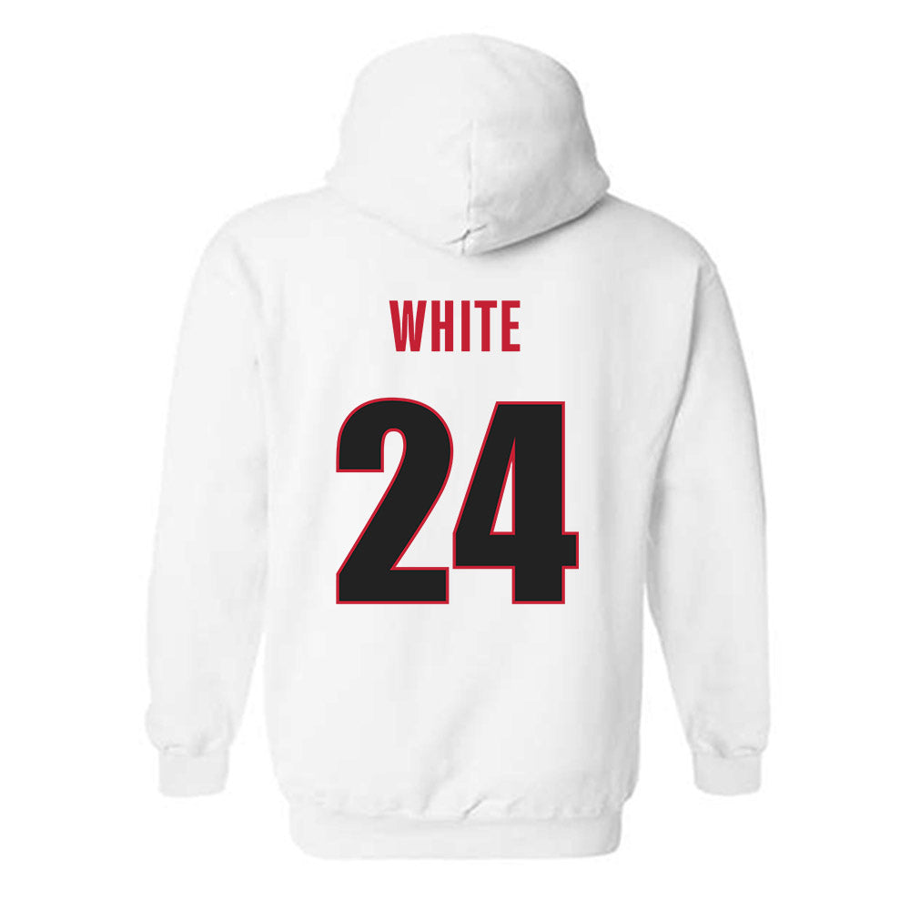 Georgia - NCAA Softball : Esther White - Classic Shersey Hooded Sweatshirt-1