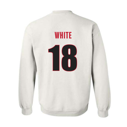 Georgia - NCAA Football : Sacovie White - Classic Shersey Crewneck Sweatshirt-1