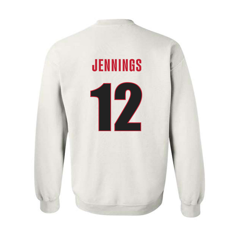 Georgia - NCAA Men's Basketball : Markel Jennings - Classic Shersey Crewneck Sweatshirt-1