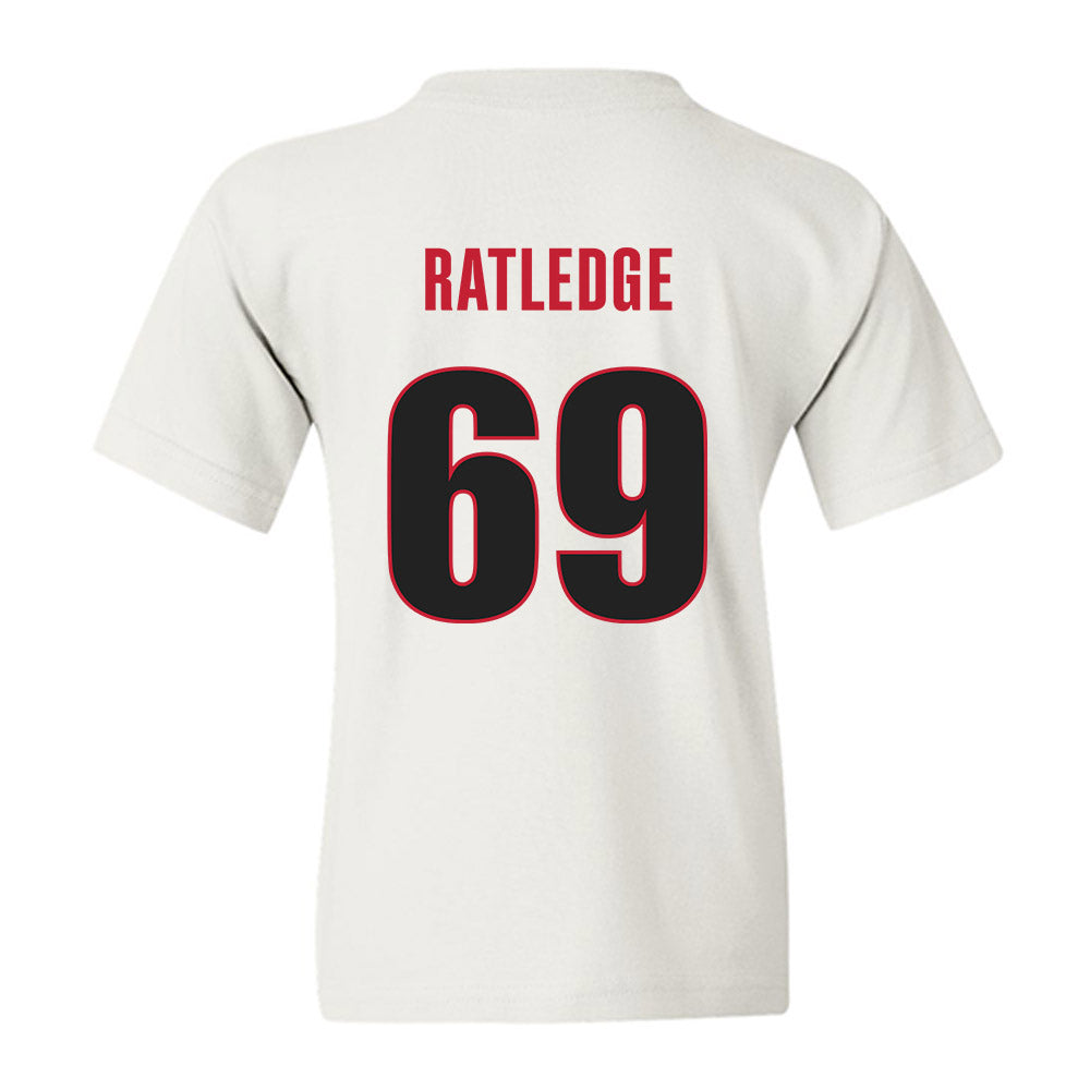 Georgia - NCAA Football : Tate Ratledge - Classic Shersey Youth T-Shirt-1