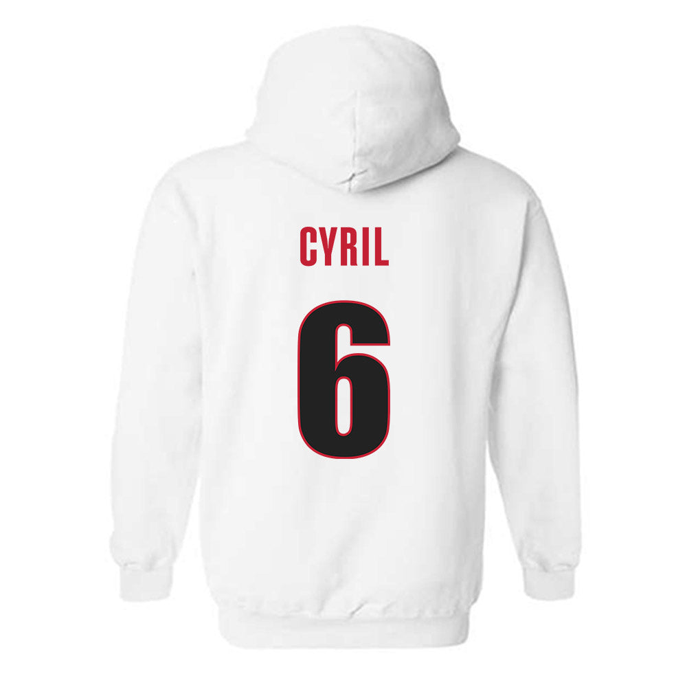 Georgia - NCAA Men's Basketball : Somtochukwu Cyril - Classic Shersey Hooded Sweatshirt-1