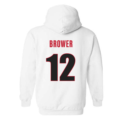 Georgia - NCAA Women's Volleyball : Clara Brower - Classic Shersey Hooded Sweatshirt-1