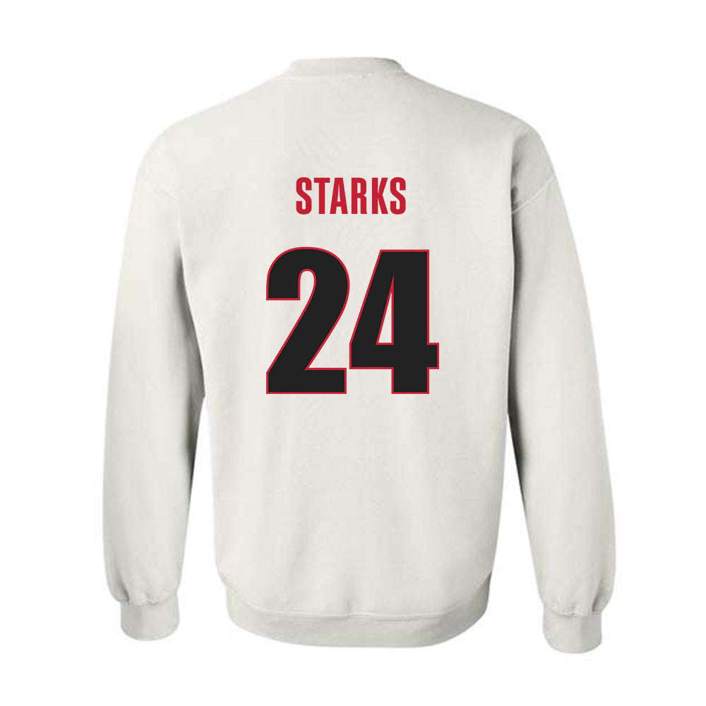 Georgia - NCAA Football : Malaki Starks - Classic Shersey Crewneck Sweatshirt-1