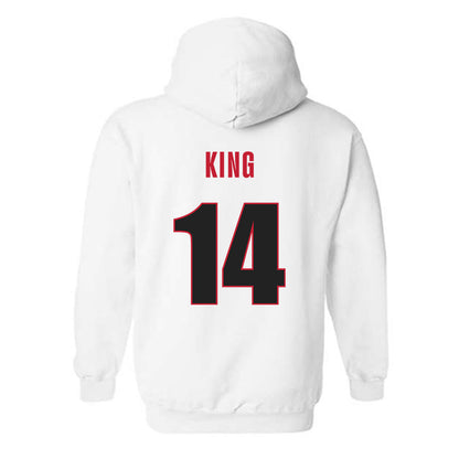 Georgia - NCAA Baseball : Trey King - Classic Shersey Hooded Sweatshirt-1