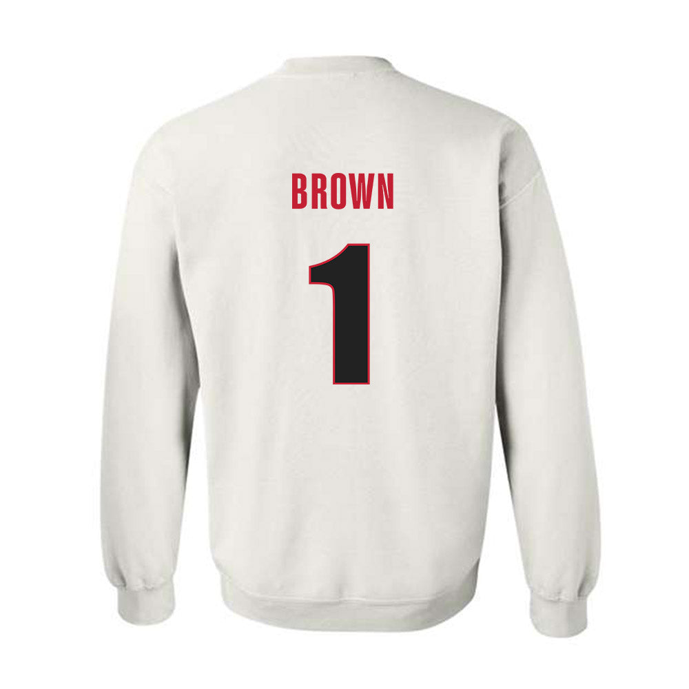 Georgia - NCAA Women's Soccer : Jordan Brown - Classic Shersey Crewneck Sweatshirt-1