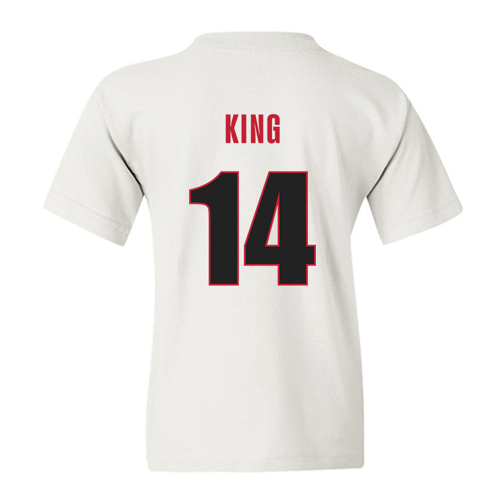 Georgia - NCAA Baseball : Trey King - Classic Shersey Youth T-Shirt-1