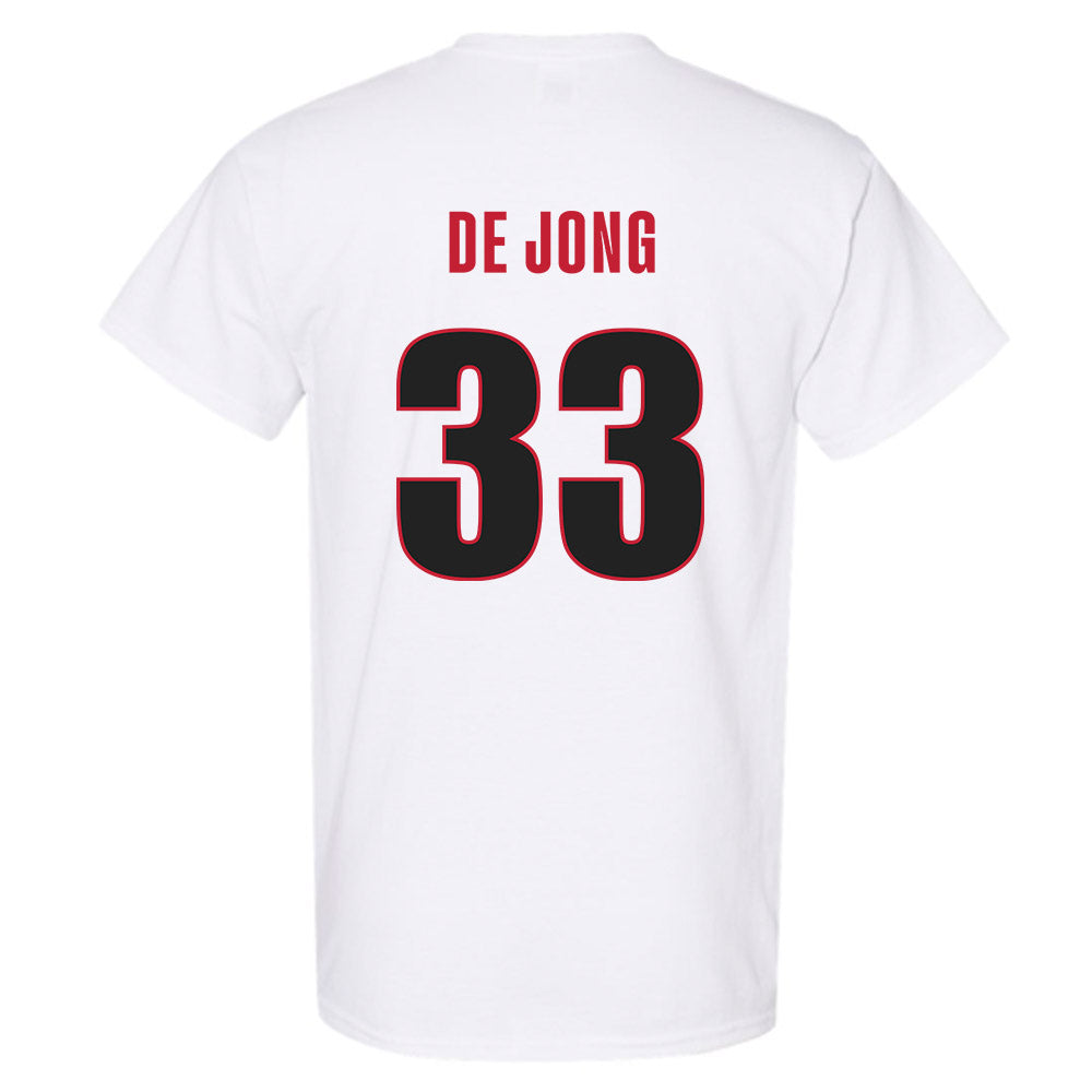 Georgia - NCAA Baseball : Max De Jong - Classic Shersey T-Shirt-1