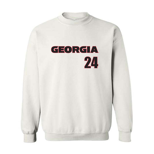 Georgia - NCAA Football : Malaki Starks - Classic Shersey Crewneck Sweatshirt-0