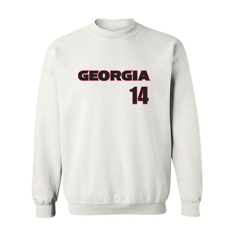 Georgia - NCAA Baseball : Trey King - Classic Shersey Crewneck Sweatshirt-0