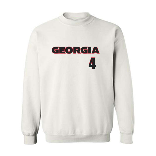 Georgia - NCAA Men's Basketball : Smurf Millender - Classic Shersey Crewneck Sweatshirt-0