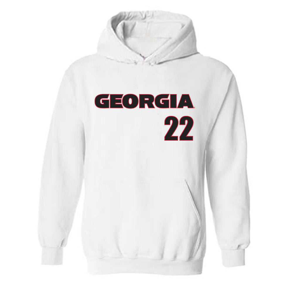 Georgia - NCAA Men's Basketball : Jackson McVey - Classic Shersey Hooded Sweatshirt-0