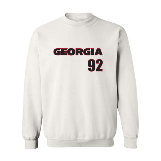 Georgia - NCAA Football : Jordan Thomas - Classic Shersey Crewneck Sweatshirt-0