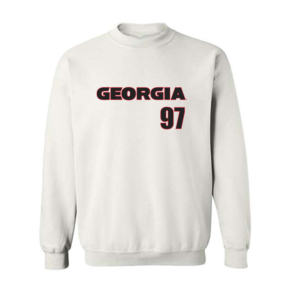 Georgia - NCAA Football : Jordan Thomas - Classic Shersey Crewneck Sweatshirt-0