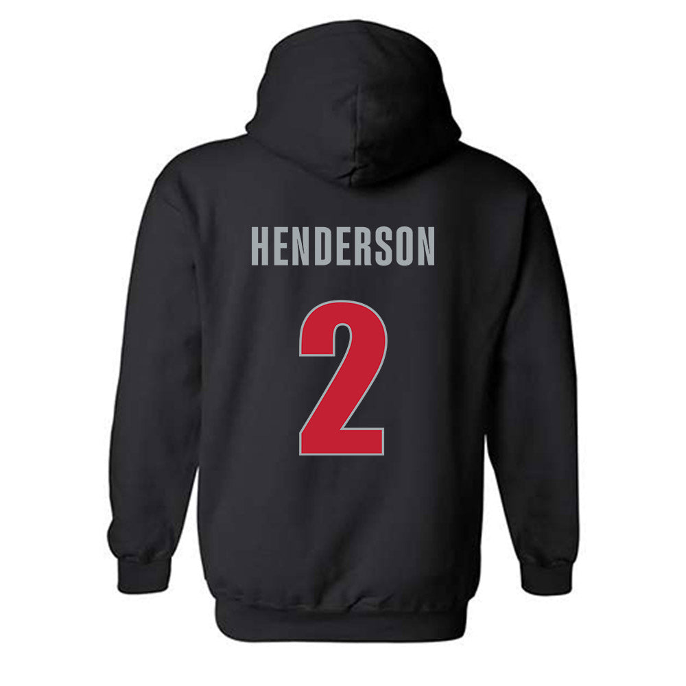 Georgia - NCAA Women's Basketball : Savannah Henderson - Classic Shersey Hooded Sweatshirt-1