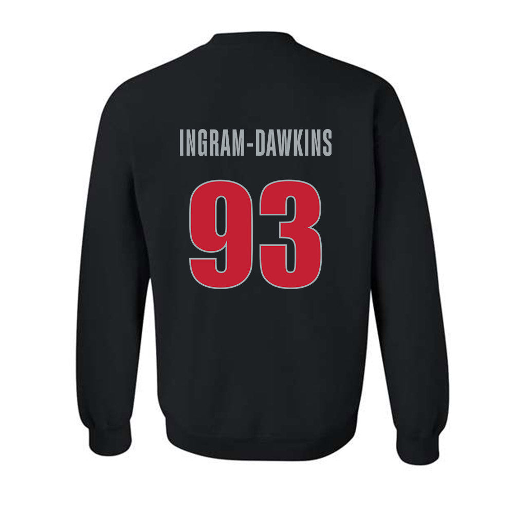 Georgia - NCAA Football : Tyrion Ingram-Dawkins - Classic Shersey Crewneck Sweatshirt-1