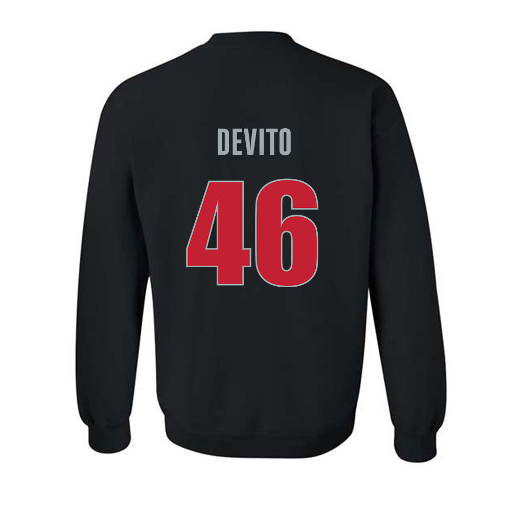 Georgia - NCAA Baseball : Zach DeVito - Classic Shersey Crewneck Sweatshirt-1