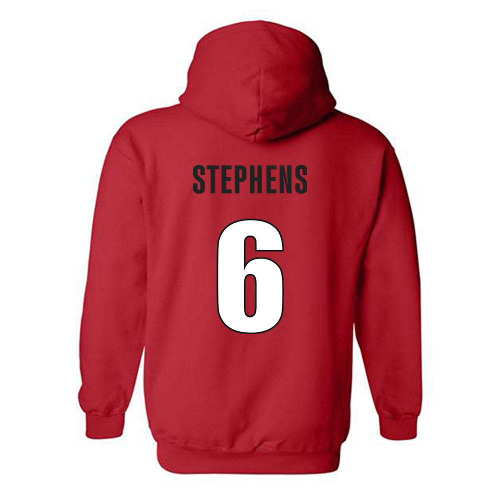 Georgia - NCAA Baseball : Jordan Stephens - Classic Shersey Hooded Sweatshirt-1