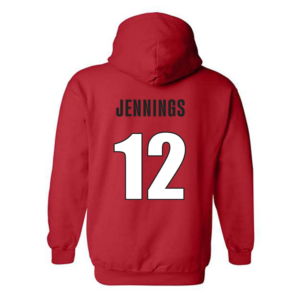 Georgia - NCAA Men's Basketball : Markel Jennings - Classic Shersey Hooded Sweatshirt-1