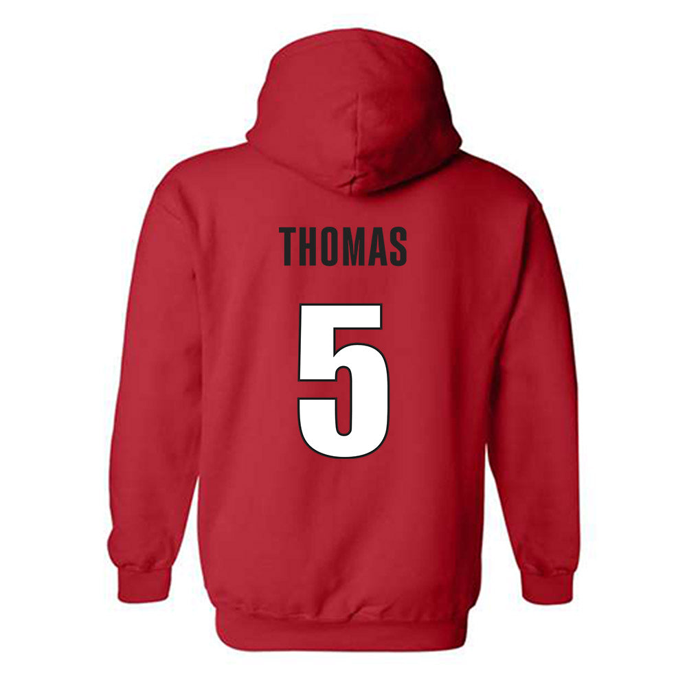 Georgia - NCAA Football : Noah Thomas - Classic Shersey Hooded Sweatshirt-1