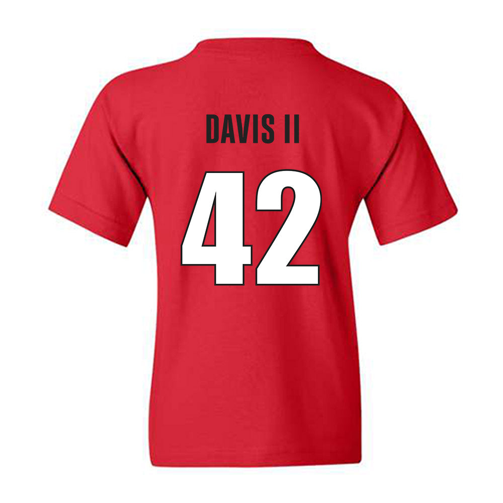 Georgia - NCAA Baseball : Alton Davis II - Classic Shersey Youth T-Shirt-1