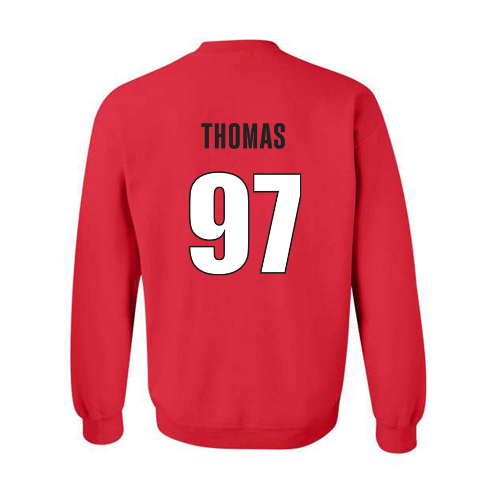 Georgia - NCAA Football : Jordan Thomas - Classic Shersey Crewneck Sweatshirt-1