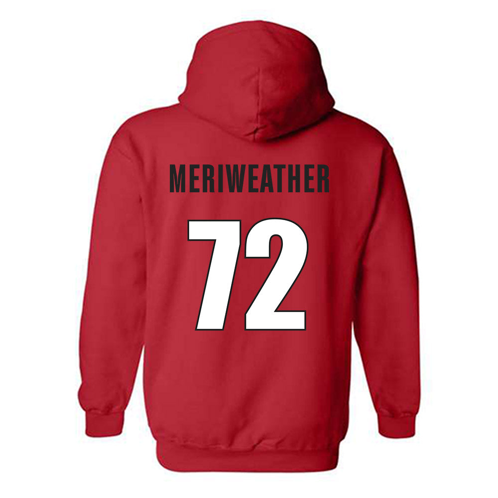 Georgia - NCAA Football : Jamal Meriweather - Classic Shersey Hooded Sweatshirt-1