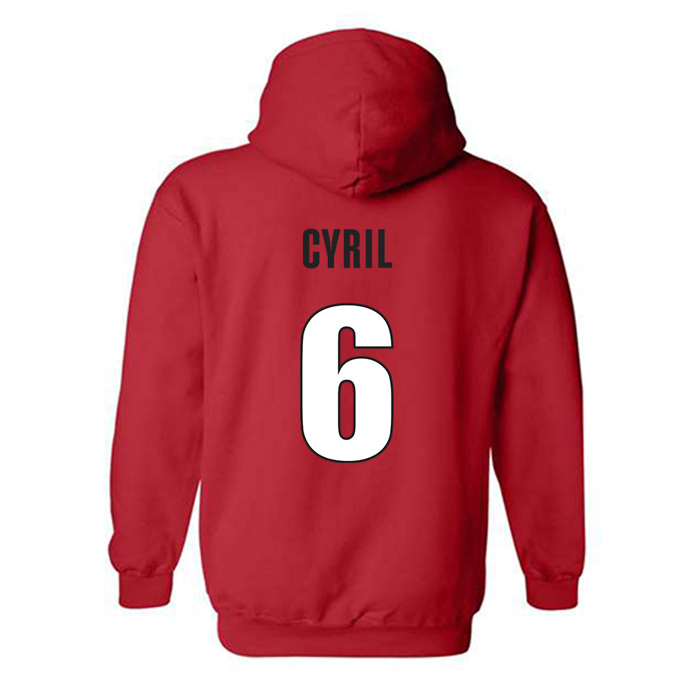 Georgia - NCAA Men's Basketball : Somtochukwu Cyril - Classic Shersey Hooded Sweatshirt-1