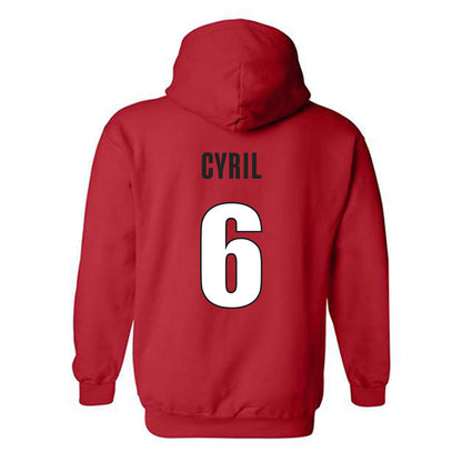 Georgia - NCAA Men's Basketball : Somtochukwu Cyril - Classic Shersey Hooded Sweatshirt-1