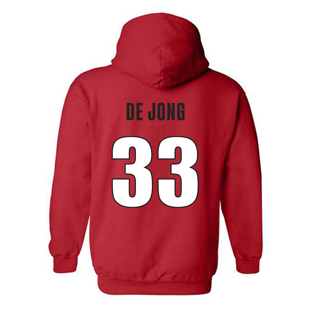 Georgia - NCAA Baseball : Max De Jong - Classic Shersey Hooded Sweatshirt