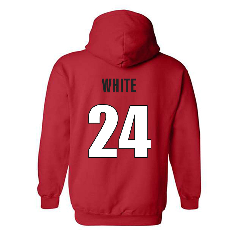 Georgia - NCAA Softball : Esther White - Classic Shersey Hooded Sweatshirt-1