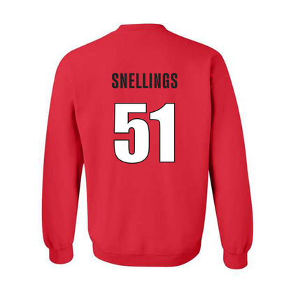 Georgia - NCAA Football : Will Snellings - Classic Shersey Crewneck Sweatshirt-1