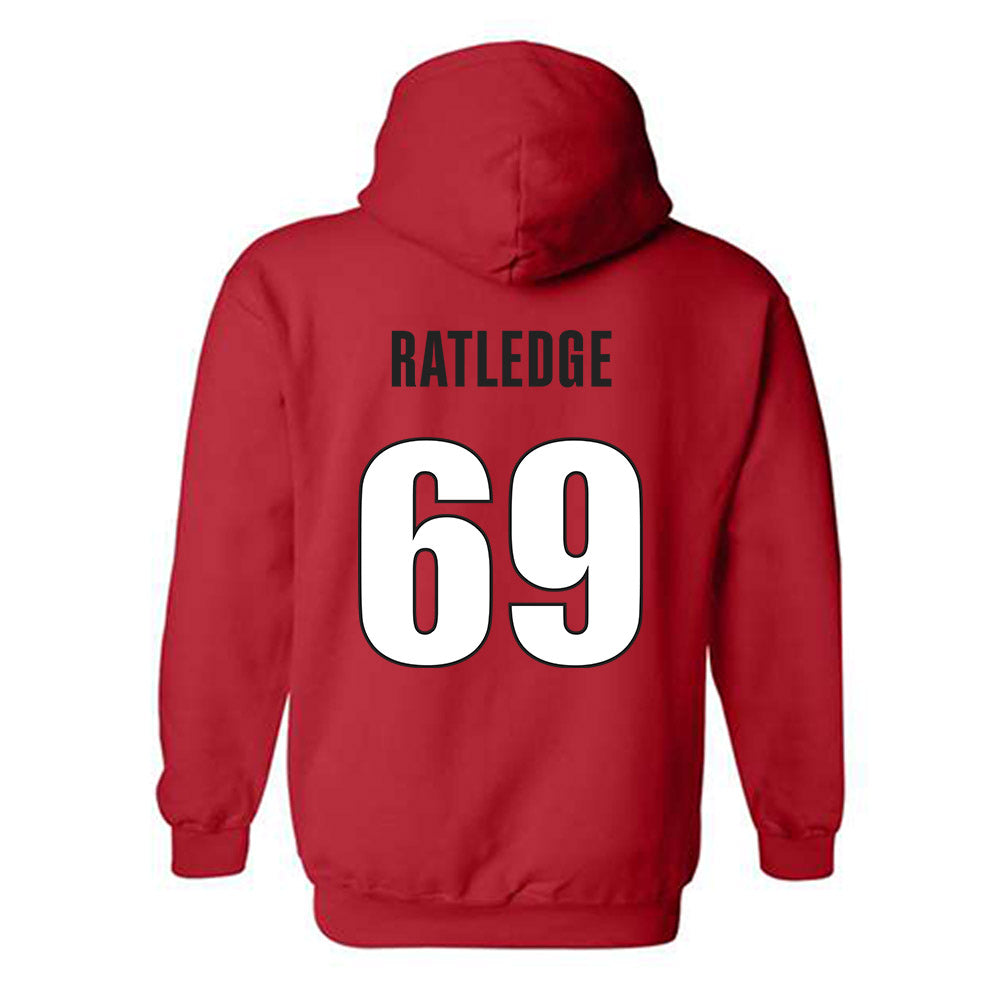 Georgia - NCAA Football : Tate Ratledge - Classic Shersey Hooded Sweatshirt