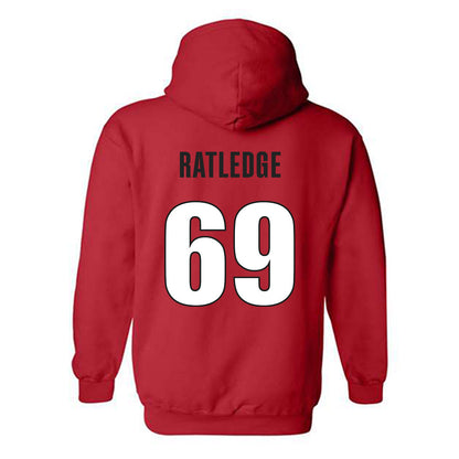 Georgia - NCAA Football : Tate Ratledge - Classic Shersey Hooded Sweatshirt