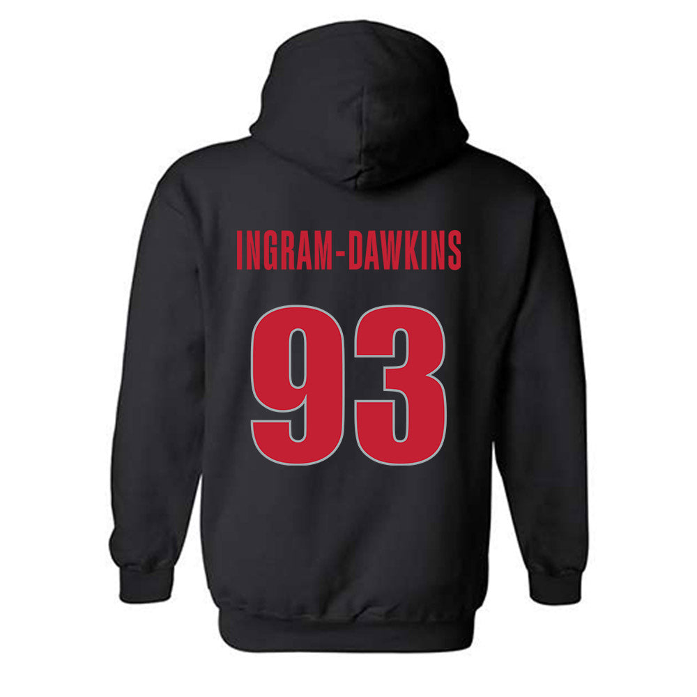 Georgia - NCAA Football : Tyrion Ingram-Dawkins - Classic Shersey Hooded Sweatshirt-1