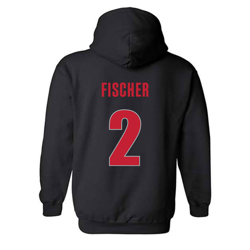 Georgia - NCAA Women's Volleyball : Sophie Fischer - Classic Shersey Hooded Sweatshirt-1