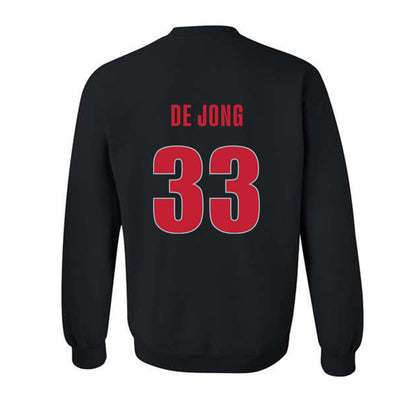 Georgia - NCAA Baseball : Max De Jong - Classic Shersey Crewneck Sweatshirt-1