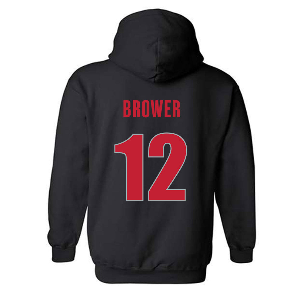 Georgia - NCAA Women's Volleyball : Clara Brower - Classic Shersey Hooded Sweatshirt-1