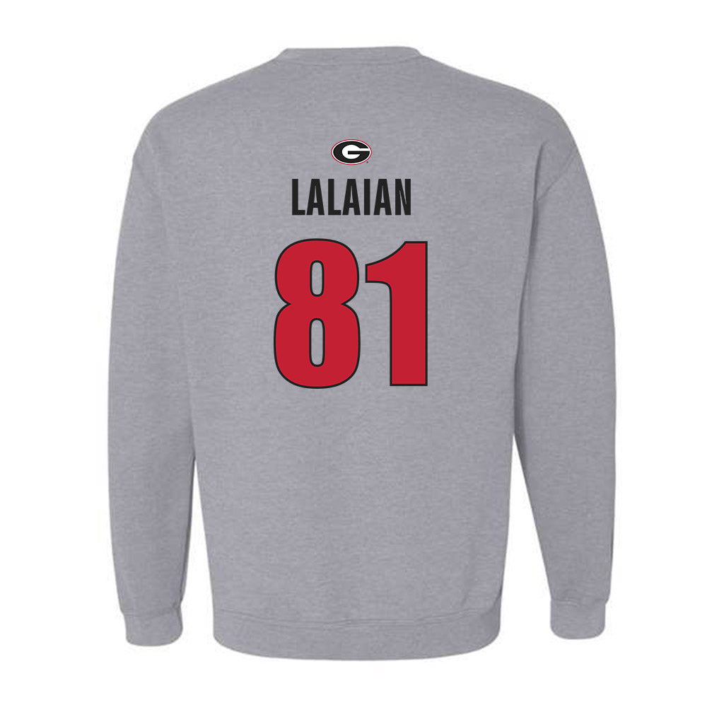 Georgia - NCAA Football : David Lalaian - Classic Shersey Crewneck Sweatshirt-1