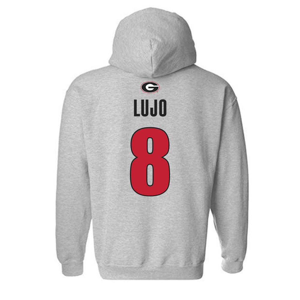 Georgia - NCAA Baseball : Rylan Lujo - Classic Shersey Hooded Sweatshirt-1