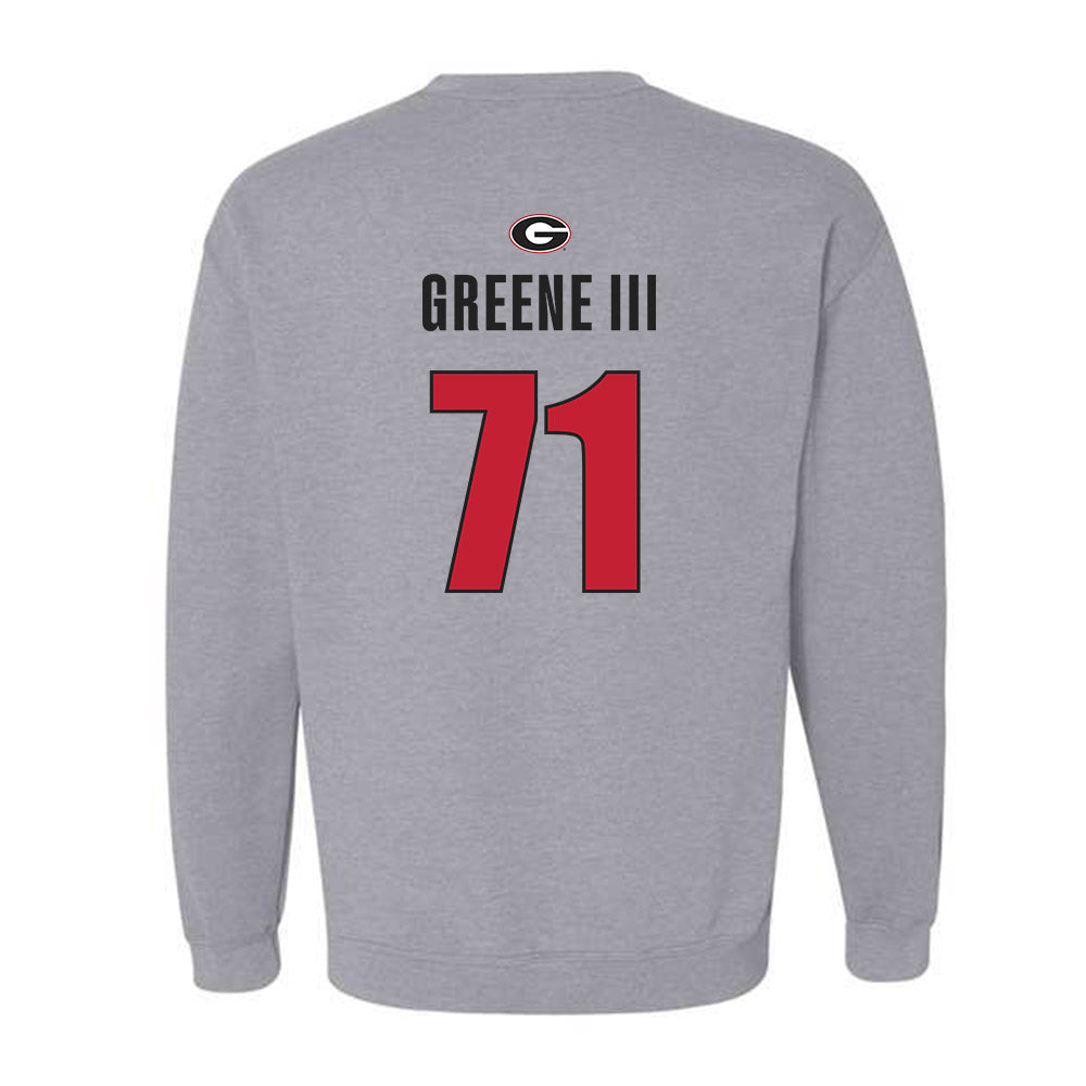 Georgia - NCAA Football : Earnest Greene III - Classic Shersey Crewneck Sweatshirt-1