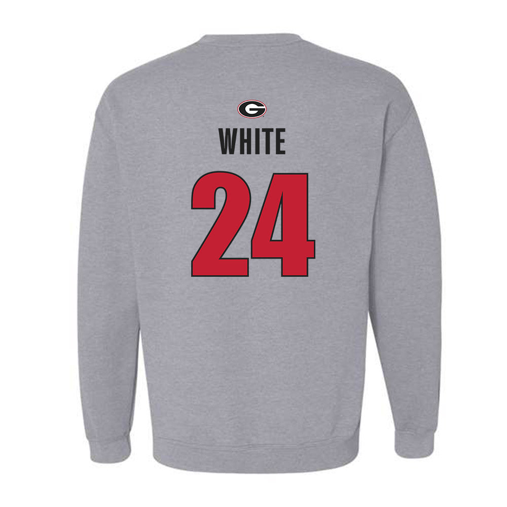 Georgia - NCAA Softball : Esther White - Classic Shersey Crewneck Sweatshirt-1