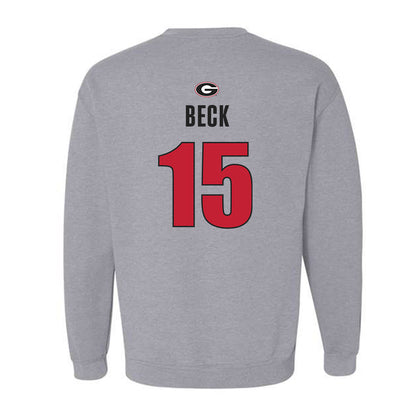 Georgia - NCAA Football : Carson Beck - Classic Shersey Crewneck Sweatshirt-1