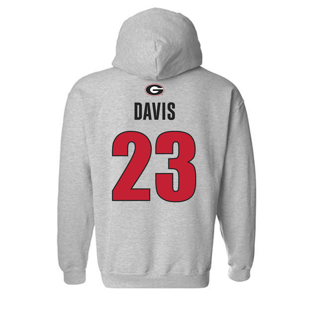 Georgia - NCAA Women's Basketball : Summer Davis - Classic Shersey Hooded Sweatshirt-1