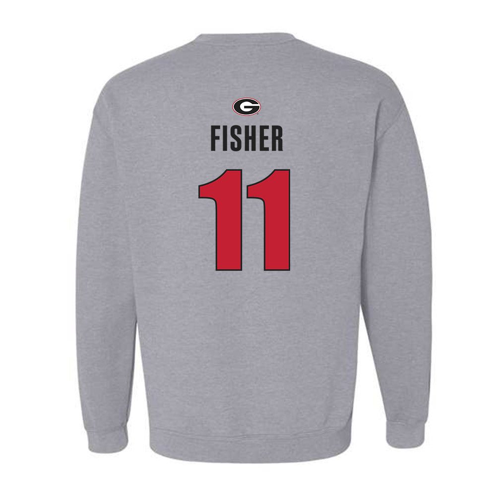 Georgia - NCAA Softball : Addisen Fisher - Classic Shersey Crewneck Sweatshirt-1