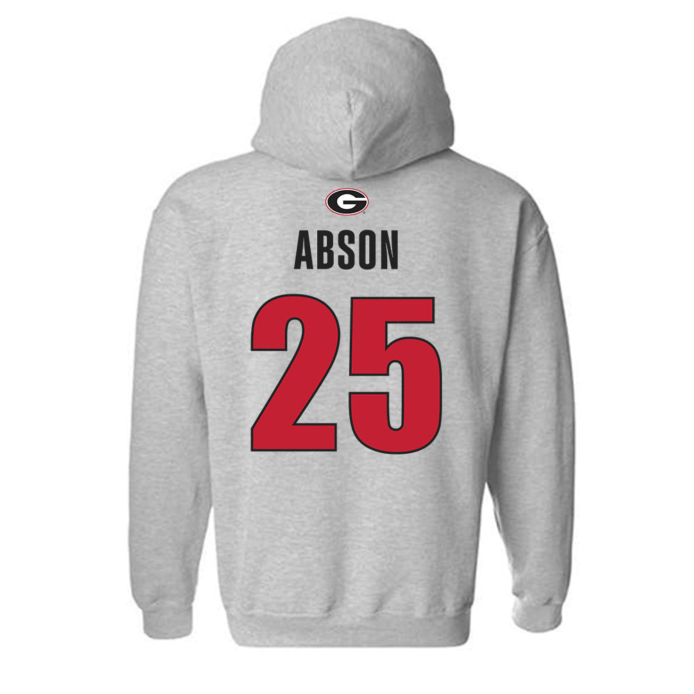 Georgia - NCAA Men's Basketball : Justin Abson - Classic Shersey Hooded Sweatshirt-1