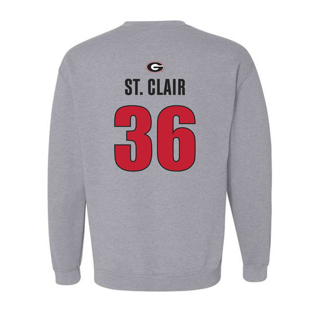 Georgia - NCAA Football : Jackson St. Clair - Classic Shersey Crewneck Sweatshirt-1
