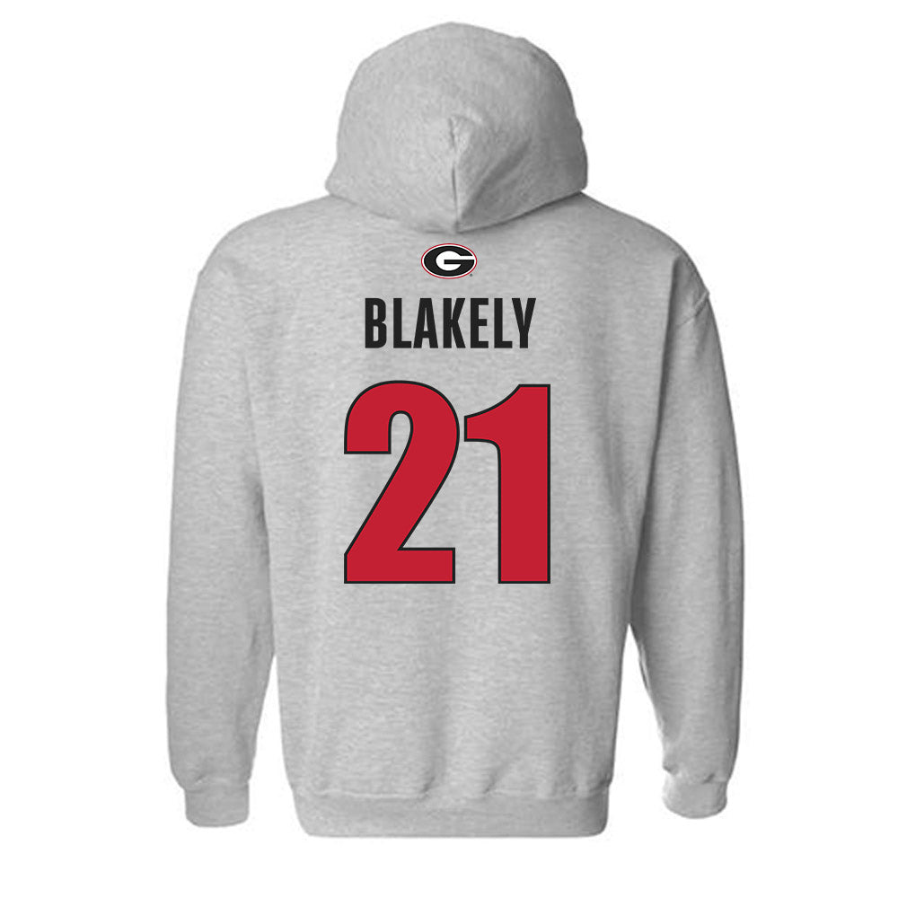 Georgia - NCAA Women's Volleyball : Krista Blakely - Classic Shersey Hooded Sweatshirt-1