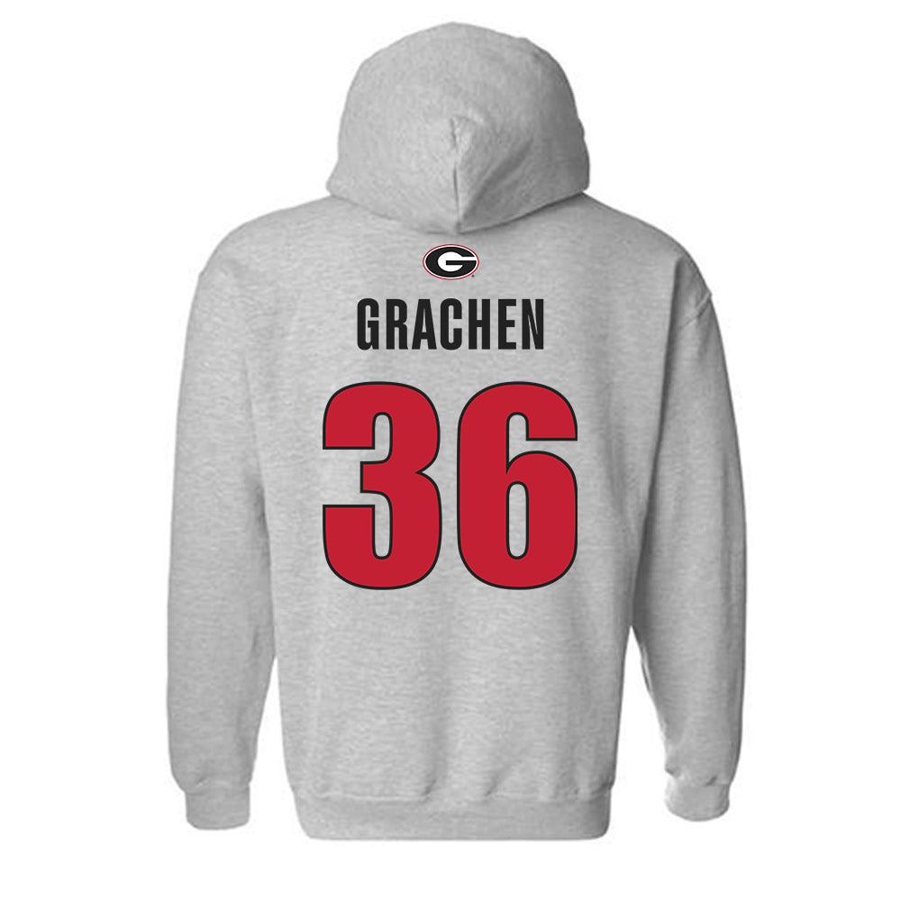 Georgia - NCAA Football : Matthew Grachen - Classic Shersey Hooded Sweatshirt-1