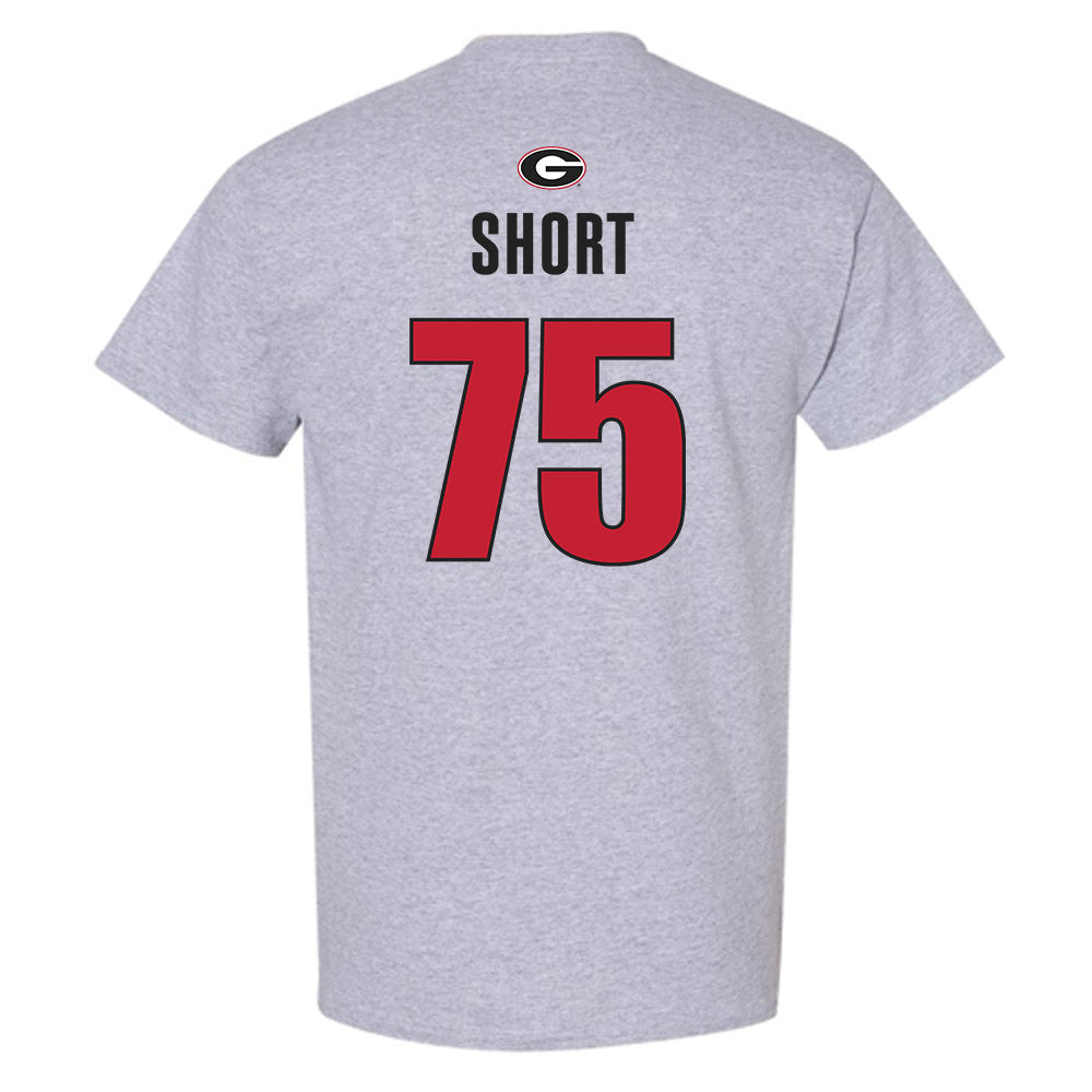 Georgia - NCAA Football : Mason Short - Classic Shersey T-Shirt-1
